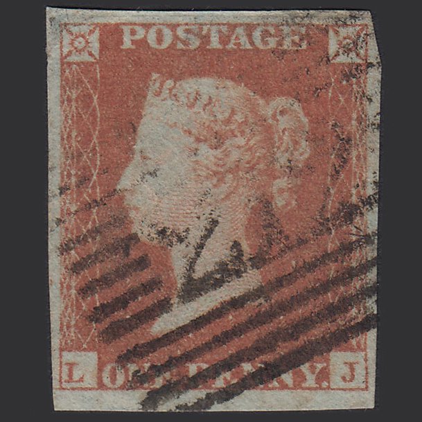 GB QV 1841 1d Red-brown (Plate 97) SG8-B1(1) LJ FU 4M Imperf Kirriemuir 212