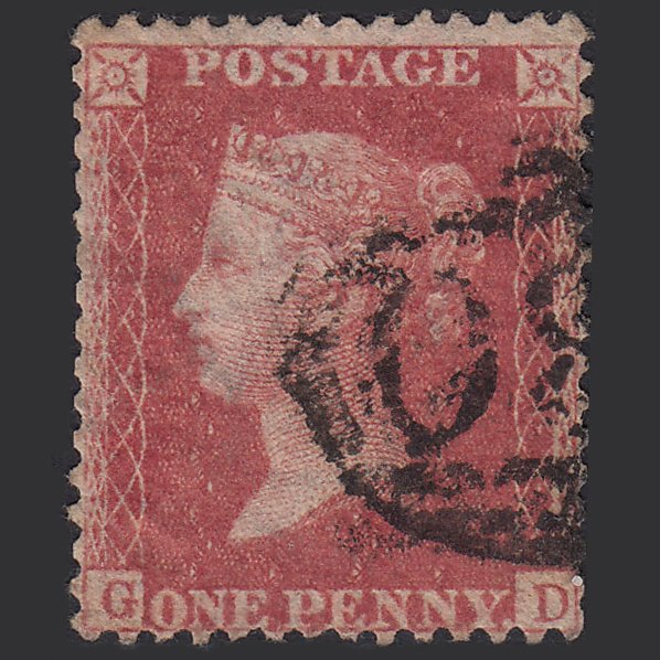 GB QV 1857 1d Rose-red (Plate 60) SG40-C10(1) GD GU
