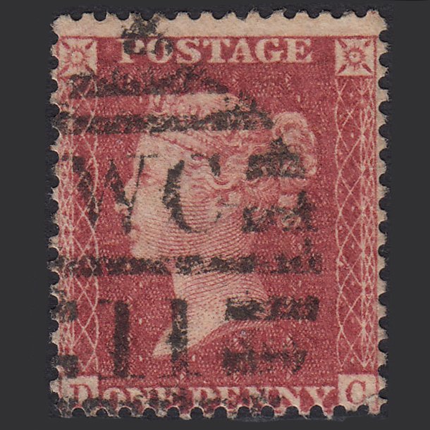 GB QV 1857 1d Rose-red (Plate 47) SG40-C10(1) DC FU London D&S WC11