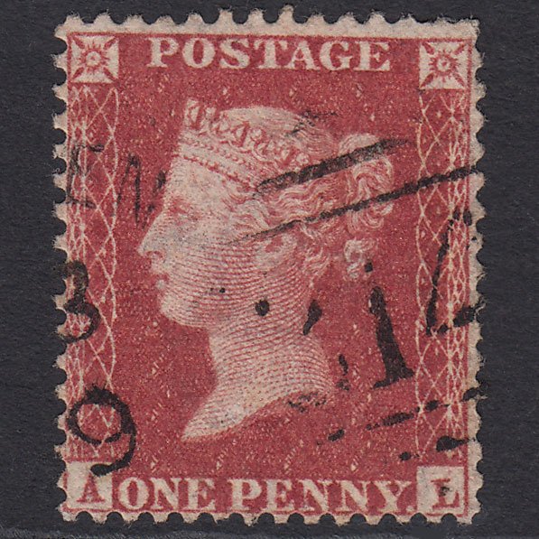 GB QV 1857 1d (Plate 42) SG40-C10(1) AL FU Enniskillen 214 Irish Spoon