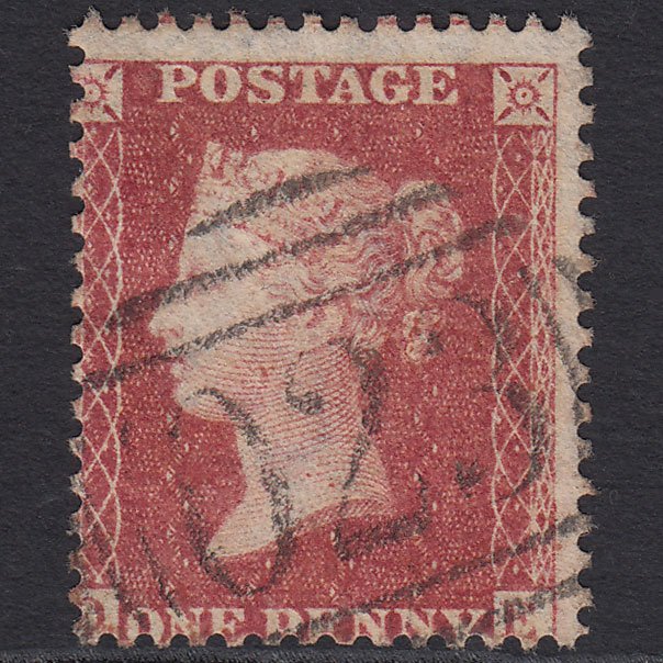 GB QV 1863 1d (Plate 50) SG42-C12(1) QE FU Farnboro' Station 023 Misperf