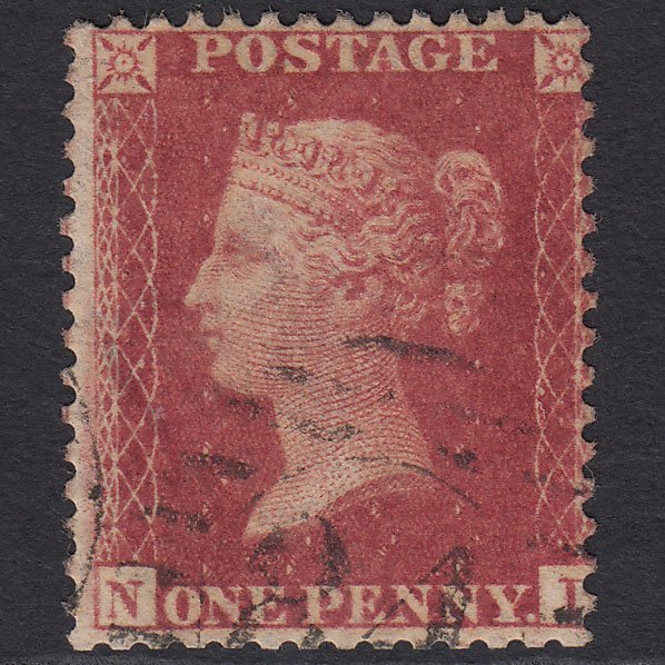 GB QV 1857 1d Rose-red (Plate 62) SG40-C10(1) NI GU London D&S 84