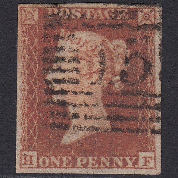 GB QV 1841 1d (Plate 125) SG8-B2(1) HF GU 4M Glasgow 159 Lavender Paper Bs91e