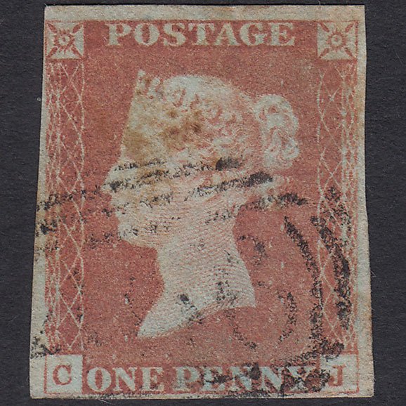 GB QV 1841 1d Red-brown (Plate 68) SG8-B1(1) CJ PU 4 Margins Liverpool 466