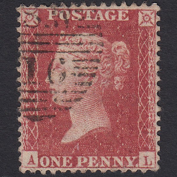 GB QV 1857 1d (Plate 43) SG40-C10(1) AL FU Miss Imprim SW16 Perfect Centring
