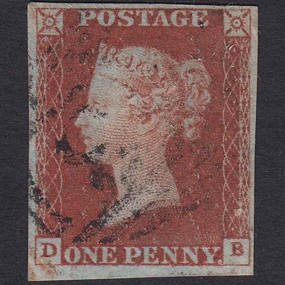 GB QV 1841 1d Red-brown (Plate 69) SG8-B1(1) DB GU 4 Margins