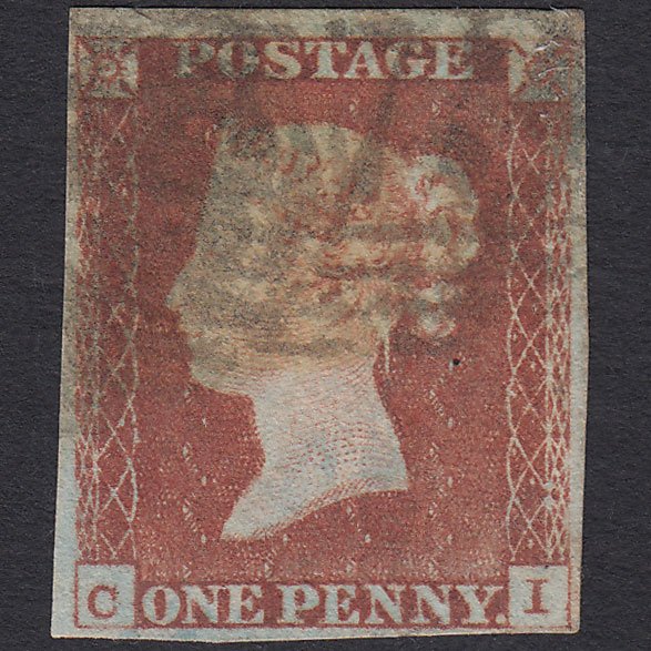 GB QV 1841 1d Red-brown (Plate 69) SG8-B1(1) CI GU 4 Margins