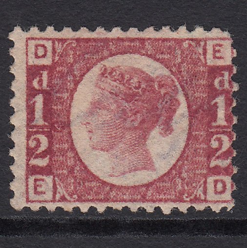 GB QV 1870 1/2d Rose-red (Plate 4) SG48-G4 ED Fine Unused