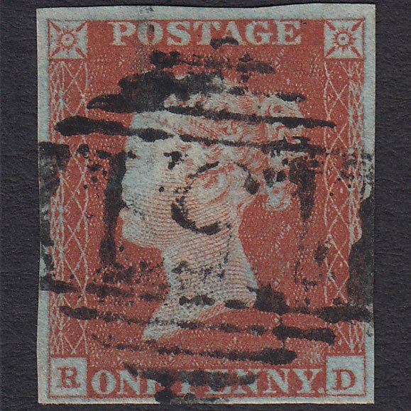 GB QV 1841 1d Red-brown (Plate 56) SG8-B1(1) RD FU 4 Margins Collooney 151