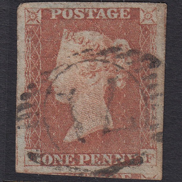 GB QV 1841 1d Red-brown (Plate 58) SG8-B1(1) FF GU 4 Hugem London D&S 71