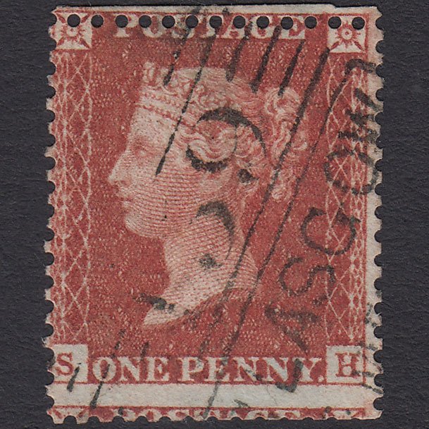 GB QV 1856 1d (Plate 29) SG29-C8(1) SH GU Glasgow 159 Madeleine Smith Cancel