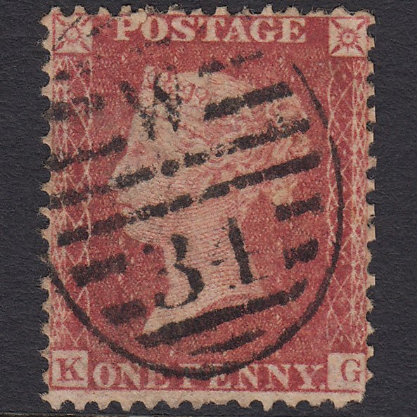 GB QV 1857 1d Rose-red (Plate 39) SG40-C10(1) KG GU London D&S W34