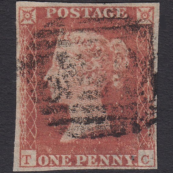 GB QV 1841 1d Red-brown (Plate 104) SG8-B1(1) TC GU