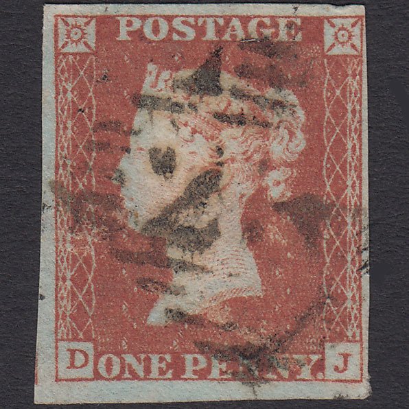 GB QV 1841 1d Red-brown (Plate 90) SG8-B1(1) DJ GU 4 Margins Ireland