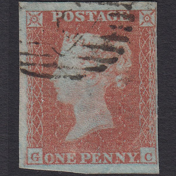 GB QV 1841 1d Red-brown (Plate 113) SG8-B1(1) GC GU 4M London IS Cancel
