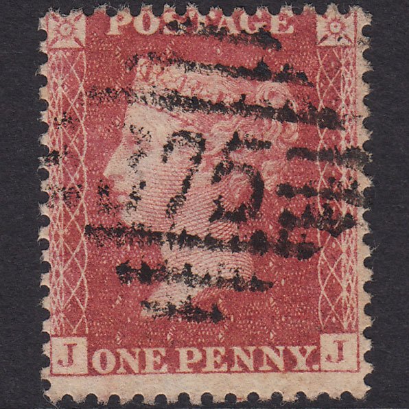 GB QV 1863 1d Rose-Red Plate 50 SG42-C12(1) JJ VFU Portadown 375