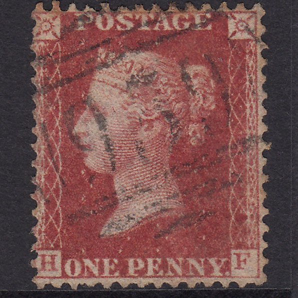 GB QV 1861 1d Rose-Red Plate 51 SG42-C12(3) HF GU Clifton 959