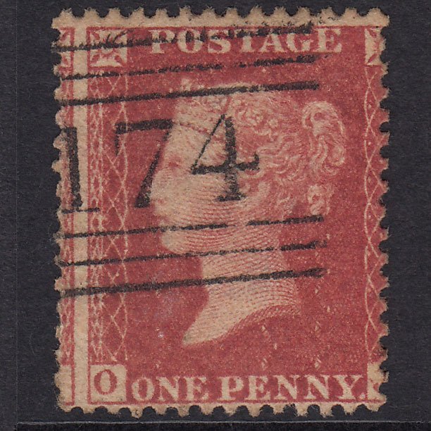 GB QV 1861 1d Plate 51 SG42-C12(3) OJ FU Hawick 174 Large Misperf