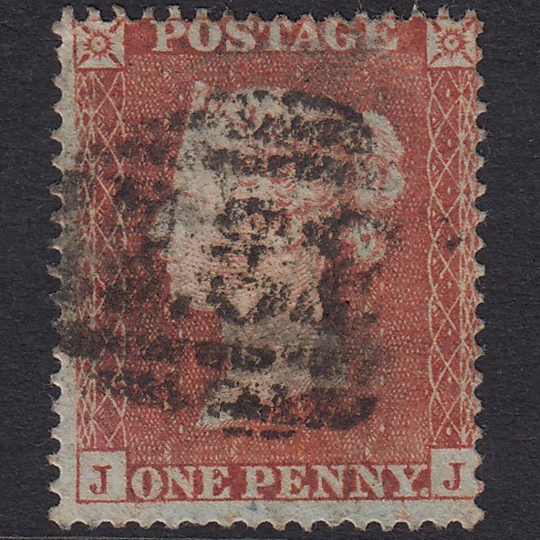 GB QV 1854 1d Red-Brown Plate R3 SG17-C1(1) JJ GU
