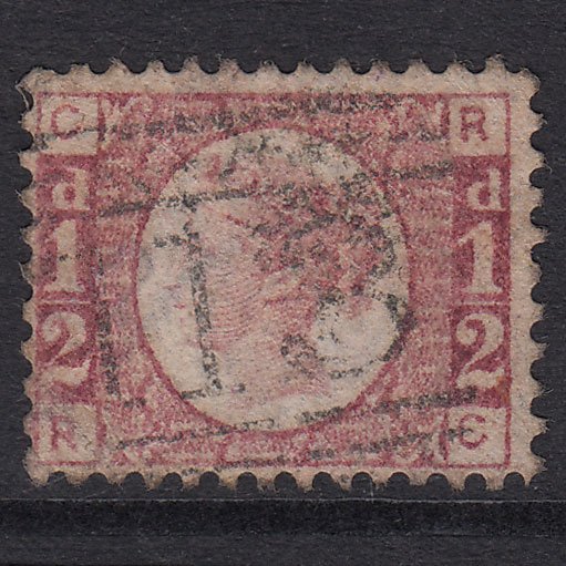 GB QV 1870 1/2d Rose-Red SG48-G4 RC GU Dunfermline 113