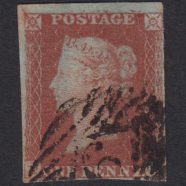 GB QV 1841 1d Plate 61 SG8-B1(1) Re-Entry EK GU Nr 4M London IS 6