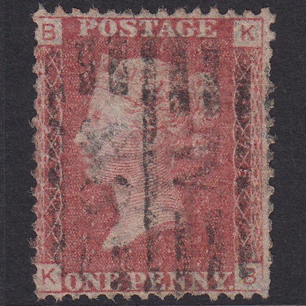 GB QV 1864 1d Rose-Red Plate 175 SG43-G1(1) KB GU London D&S Cancel