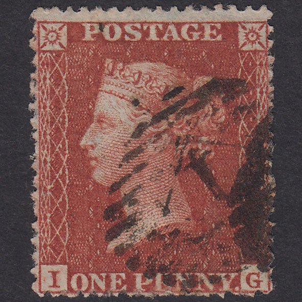 GB QV 1855 1d Plate 3 SG21-C4(1) IG FU Missing Imprimatur London IS 1