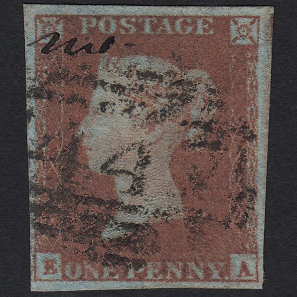 QV 1841 1d Red-brown (Plate 96) SG8-B1(1) EA GU 4M Imperf