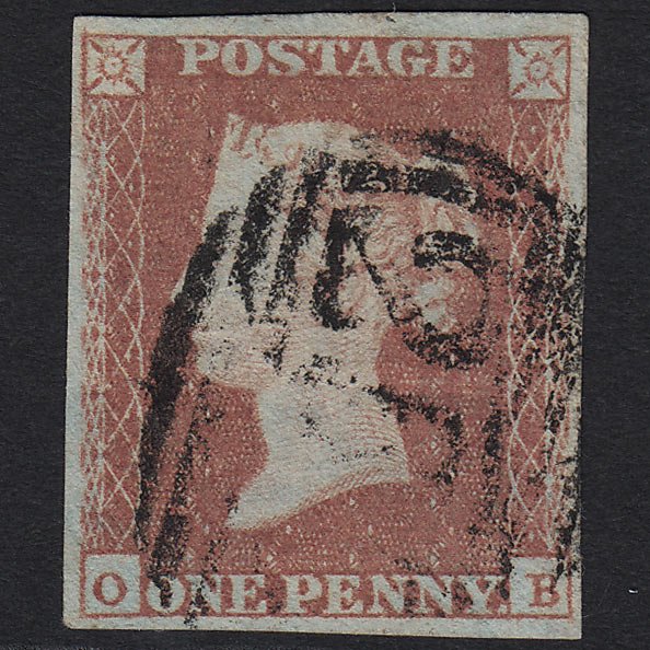 QV 1841 1d Red-brown (Plate 89) SG8-B1(1) OB FU 4M Imperf