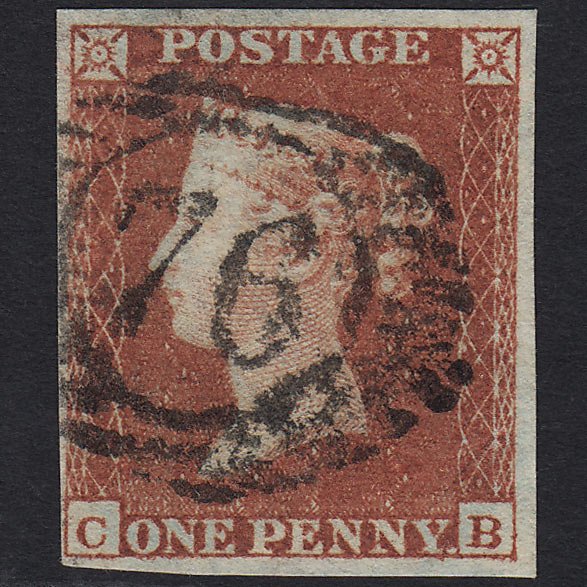 QV 1841 1d Red-brown (Plate 153) SG8-B2(1) CB FU London No.76 4M Imperf