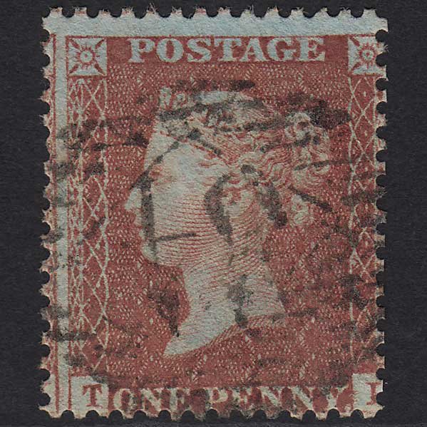 GB QV 1856 1d Red-brown SG29-C8(1) TL FU in London