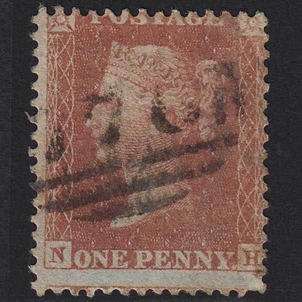 GB QV 1855 1d Red-brown (Plate 11) C6(1) NH GU