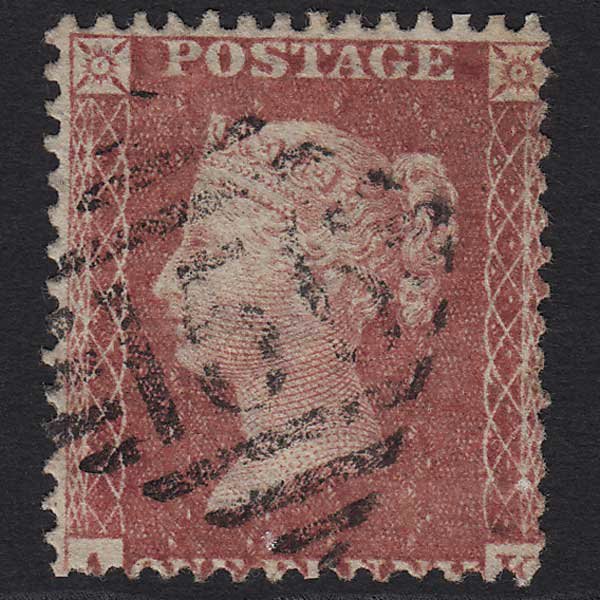 GB QV 1857 1d Rose-red SG40-C10(1) AK GU Cork 156