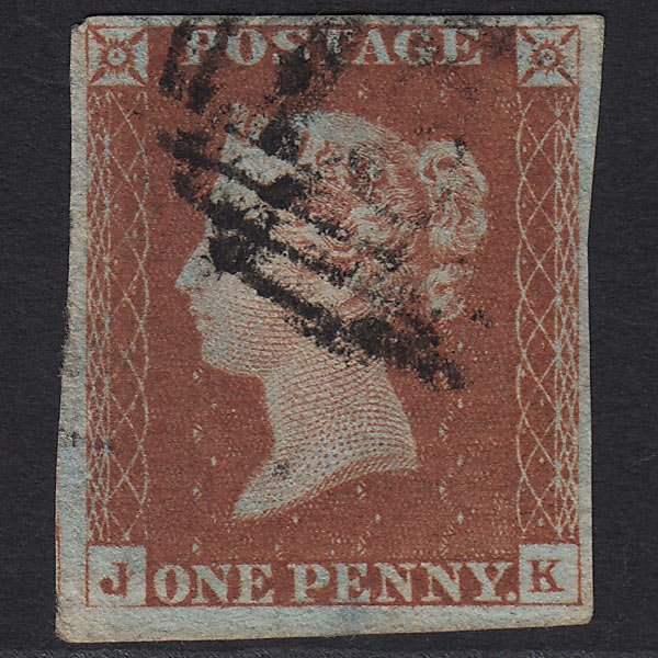 GB QV 1841 1d Red-brown (Plate 66) SG8-B1(1) JK GU 4 Margins