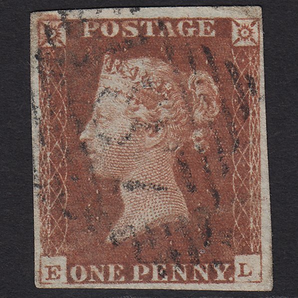 GB QV 1841 1d Red-brown (Plate 60) SG8-B1(1) EL FU Dundalk 187 4M Imperf
