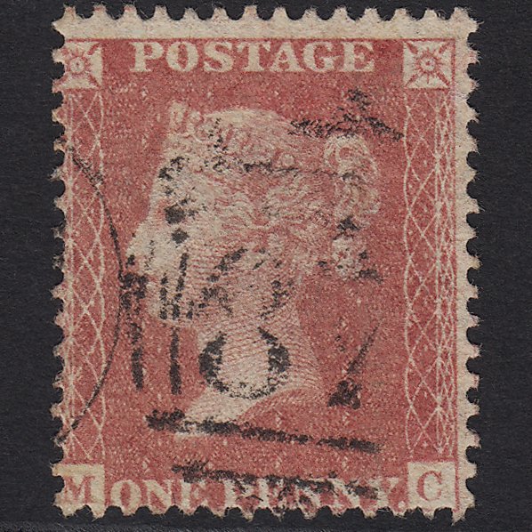 GB QV 1857 1d Rose-red (Plate 34) SG40-C10(1) MC FU