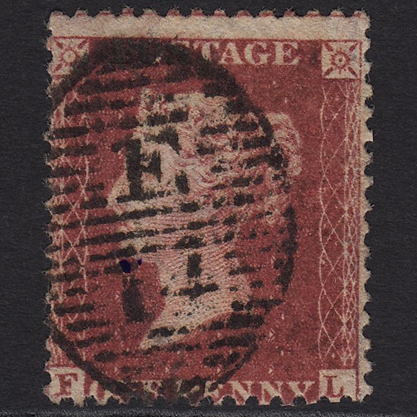 GB QV 1861 1d Rose-red Plate R16 SGC13(3) FL GU 4M Imperf London IS E14