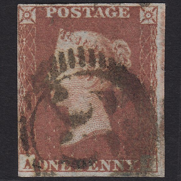 GB QV 1841 1d Red-brown (Plate 96) SG8-B1(1) AI GU nr 4M London D&S 55
