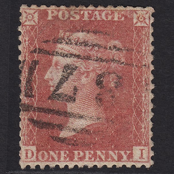 GB QV 1857 1d Rose-red (Plate 42) SG40-C10(1) DI FU Blandford 87