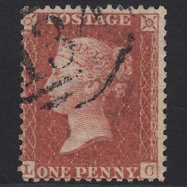 GB QV 1857 1d Rose-red (Plate 41) SG40-C10(1) LC FU Bristol 134