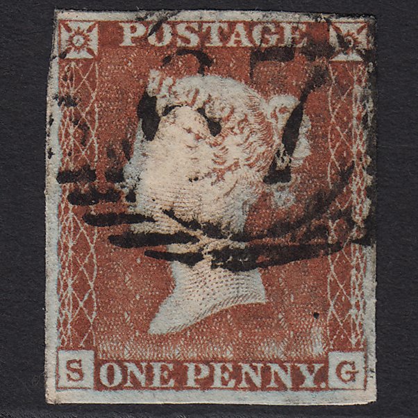 GB QV 1841 1d (Plate 73) SG9-B1(3) SG FU 4 Margins London D&S 67