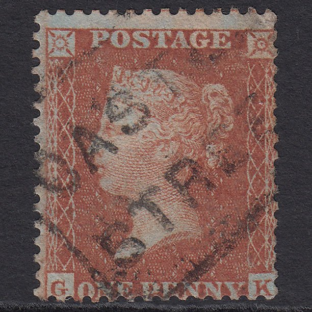 GB QV 1855 1d (Plate 4) SG24-C3(1) GK GU Miss Imprim Castle Street Scots Local