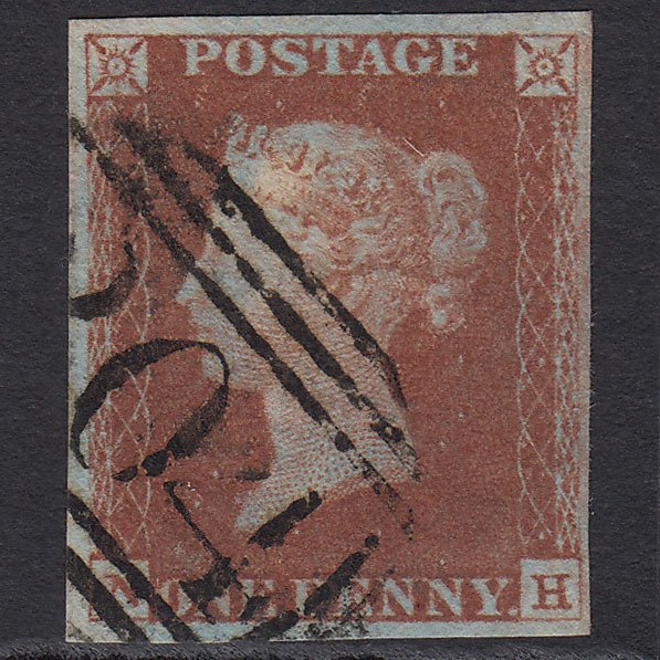 GB QV 1841 1d Red-brown (Plate 70) SG8-B1(1) NH FU 4 Margins