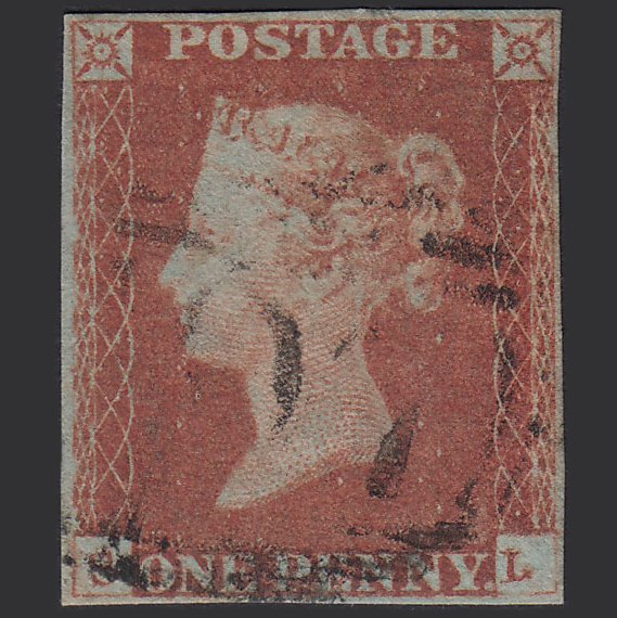 GB QV 1841 1d Red-brown (Plate 80) SG8-B1(1) SL FU 4M Imperf Malformed L