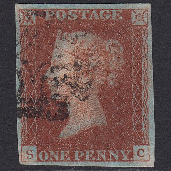 GB QV 1841 1d Red-brown (Plate 19) SG8-B1(1) SC FU 4 Good Margins MX