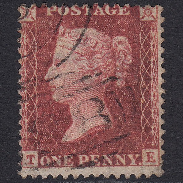 GB QV 1857 1d Deep Rose-red (Plate 36) SG41-C10(4) TE GU