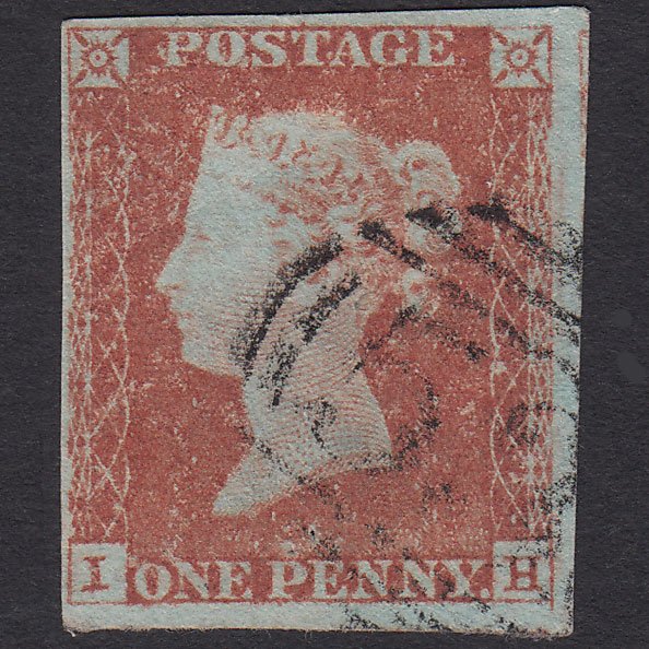 GB QV 1841 1d Red-brown (Plate 69) SG8-B1(1) IH GU 4 Margins