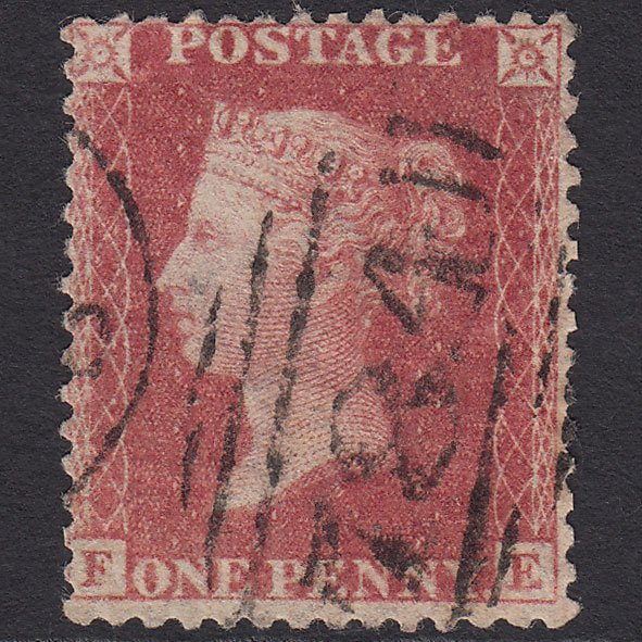 GB QV 1857 1d Rose-red (Plate 42) SG40-C10(1) FE FU Tenby 784