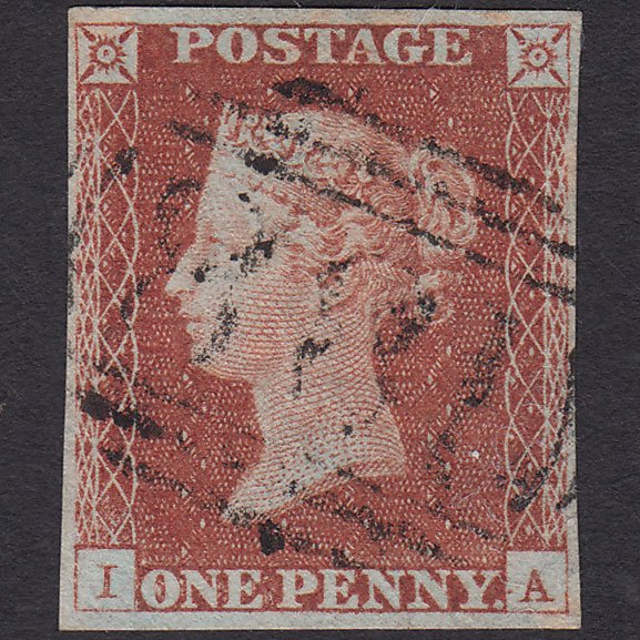 GB QV 1841 1d Red-brown (Plate 68) SG8-B1(1) IA FU 4M Chester-LE-street 188