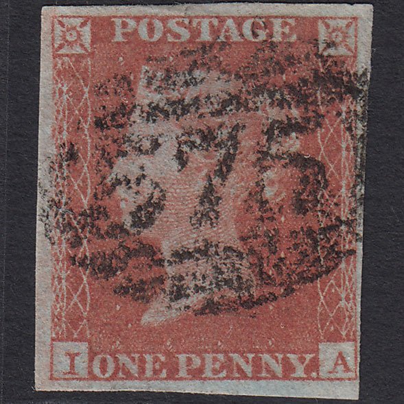 GB QV 1841 1d Red-brown (Plate 156) SG8-B2(1) IA FU 4 Margins Norwich 575